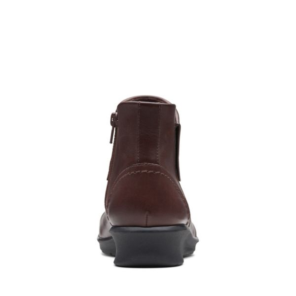 Clarks Womens Hope Track Ankle Boots Mahogany | UK-1308547